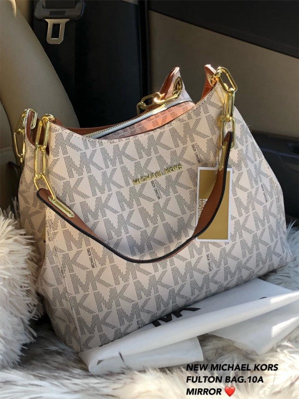MK Leather Printed Ladies Handbag