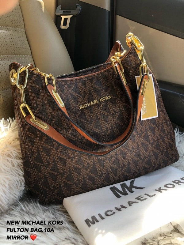 MK Leather Printed Ladies Handbag