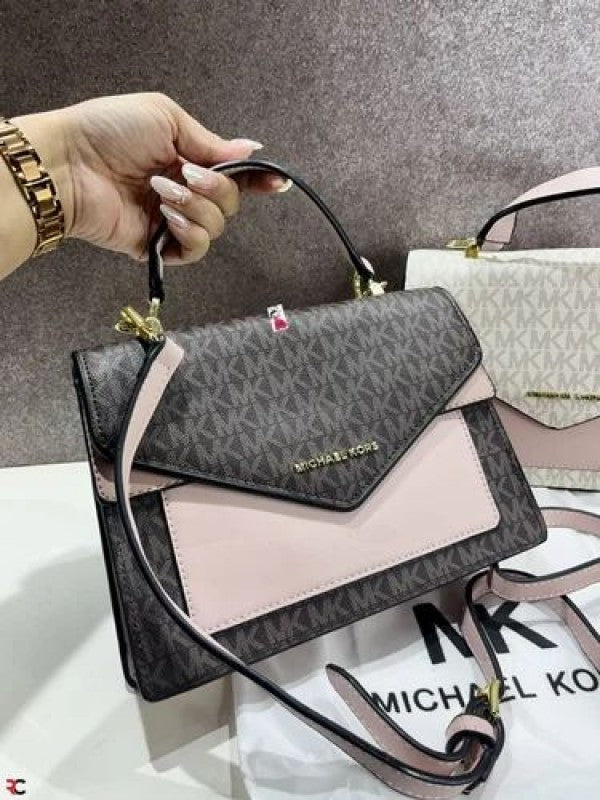 MK Ludlow Signature Leather Satchel Bag with box