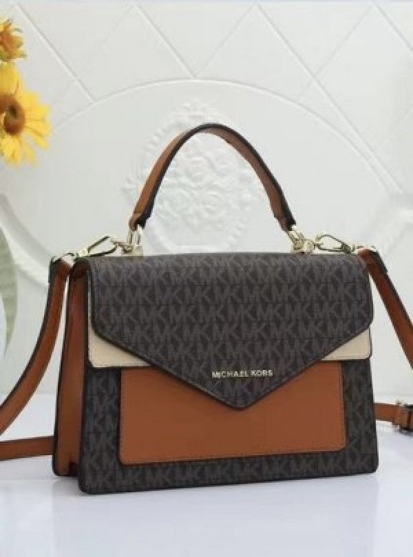 MK Ludlow Signature Leather Satchel Bag with box