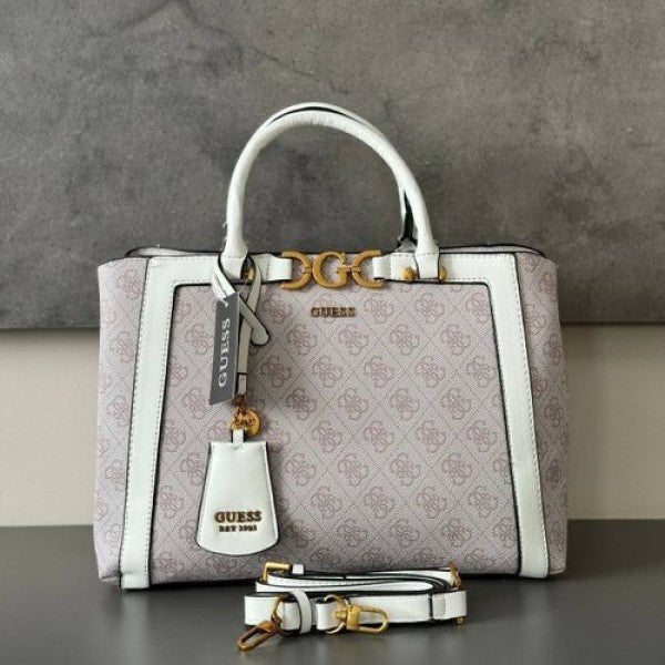Gus deauville pearl canvas tote bag