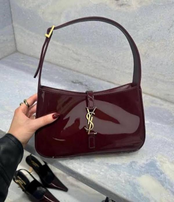 Saint patent hobo bag glossy with og box