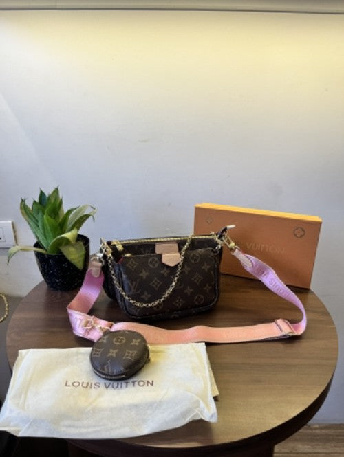 LV pochette belt with og box