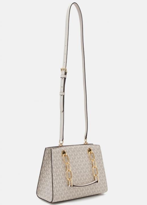 MK cynthia small signature logo satchel