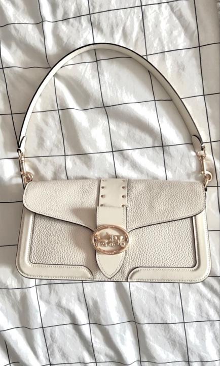 CH Georgie flower daisy embroidery tabby shoulder bag with box