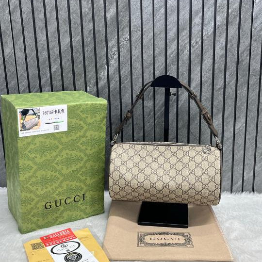 Gci GG Supreme Round Vanity Crossbody Bag With Box