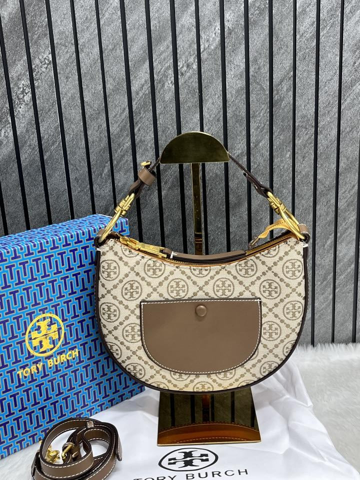 TB Jacquard Cresent Slingbag With Box