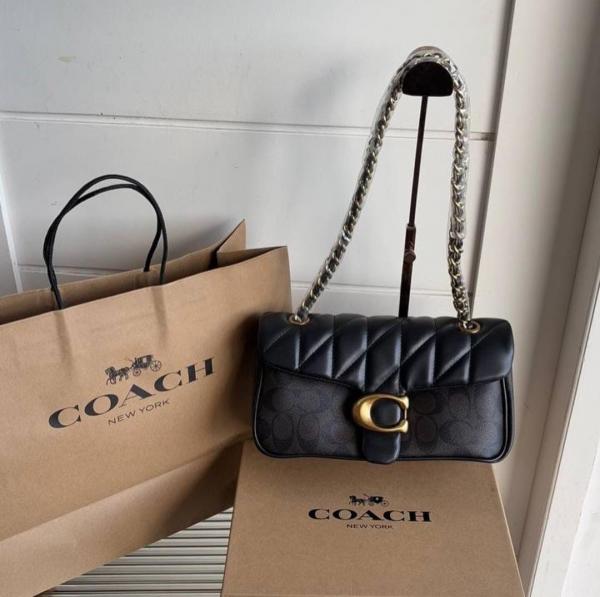 CH georgie flower daisy embroidery tabby shoulder bag with box