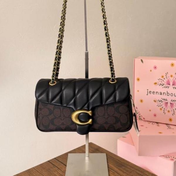 CH georgie flower daisy embroidery tabby shoulder bag with box