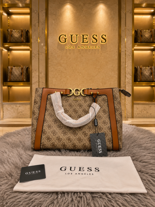 Gus deauville pearl canvas tote bag