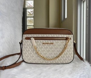 MK Jet Set East West Chain Crossbody Sling with box