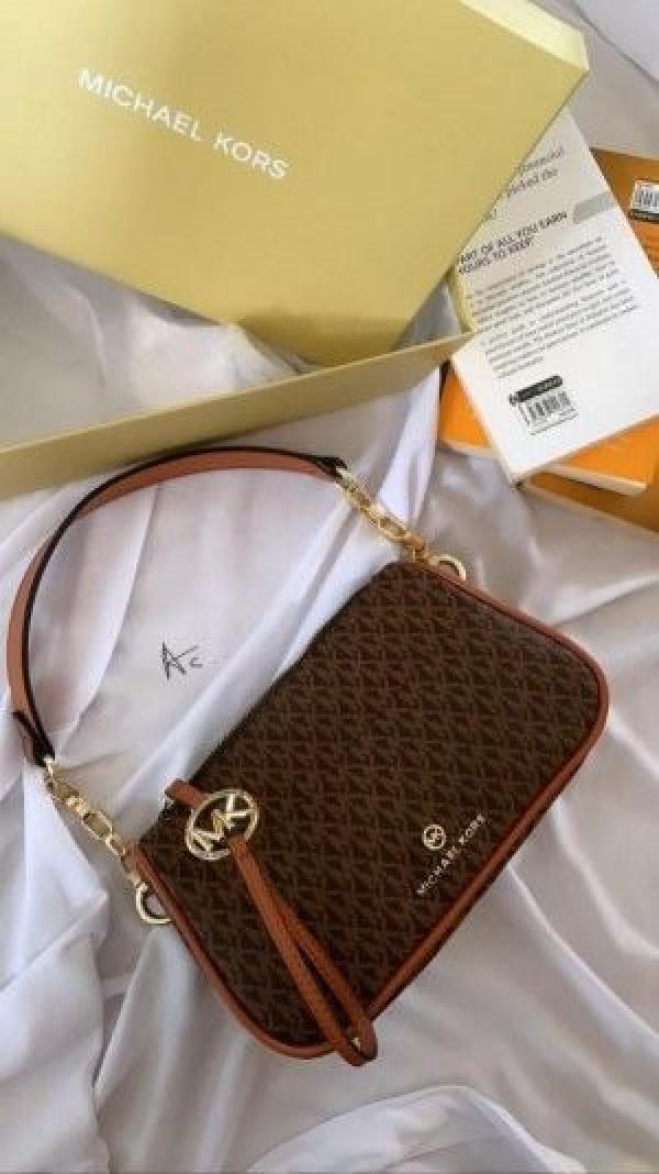 MK Jet Set Monogram Print Shoulder Bagz