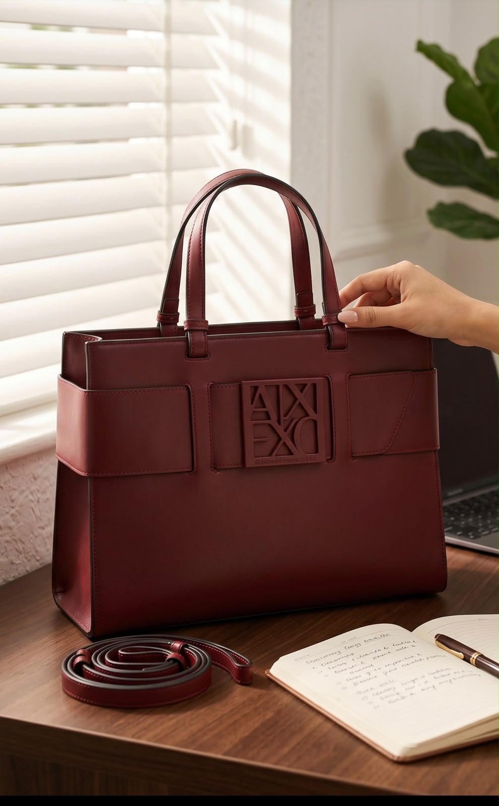 ARM Exchange Susy Leather Tote Bag with premium quality box