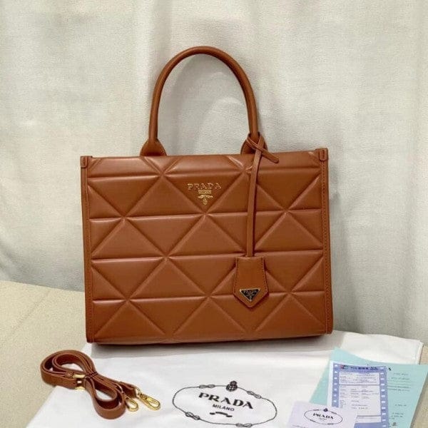 PDa leather symbole tote bag with dust cover & dust bag