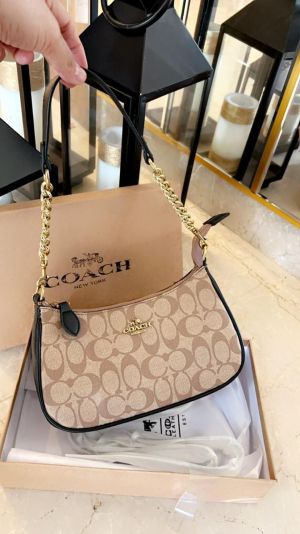 CH teri shoulder bag in signature canvas bag with box