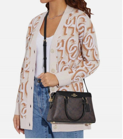 CH mini darcie carryall in signature chambray bag with box