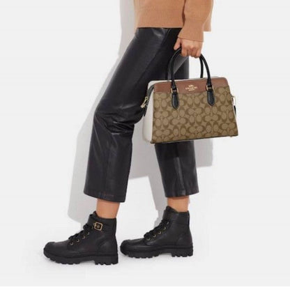 CH mini darcie carryall in signature chambray bag with box