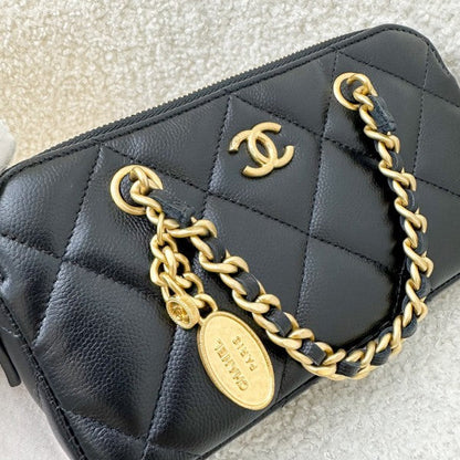 CN Retro Shopping Zipped Phone Holder bag with box and premium quality