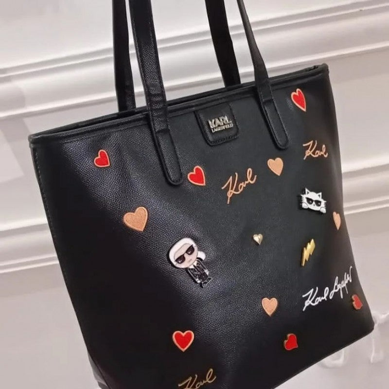KL Lagerfeld Embossed Logo Tote Para Mujer Original With Dust Bag