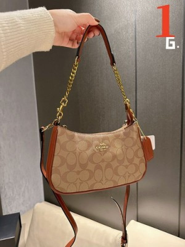 CH teri shoulder bag in signature canvas bag with box