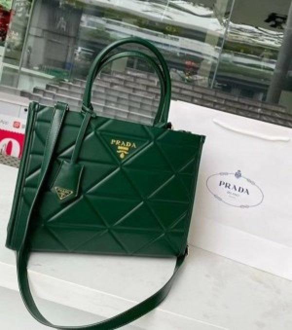 PDa leather symbole tote bag with dust cover &amp; dust bag
