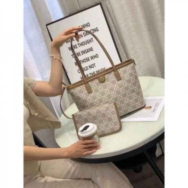 TB T Monogram Tote With &amp; Dust Bag &amp; Extra