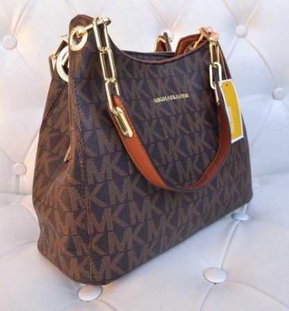 MK Leather Printed Ladies Handbag