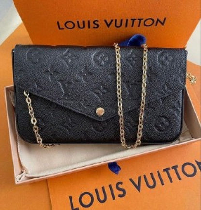 LV  Pochette Felicie Monogram Empreinte Leather Purse Handbags Bag