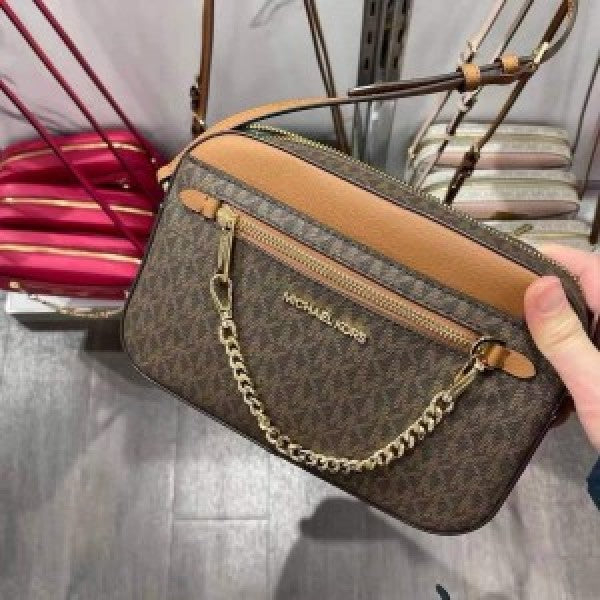 MK Jet Set East West Chain Crossbody Sling with box
