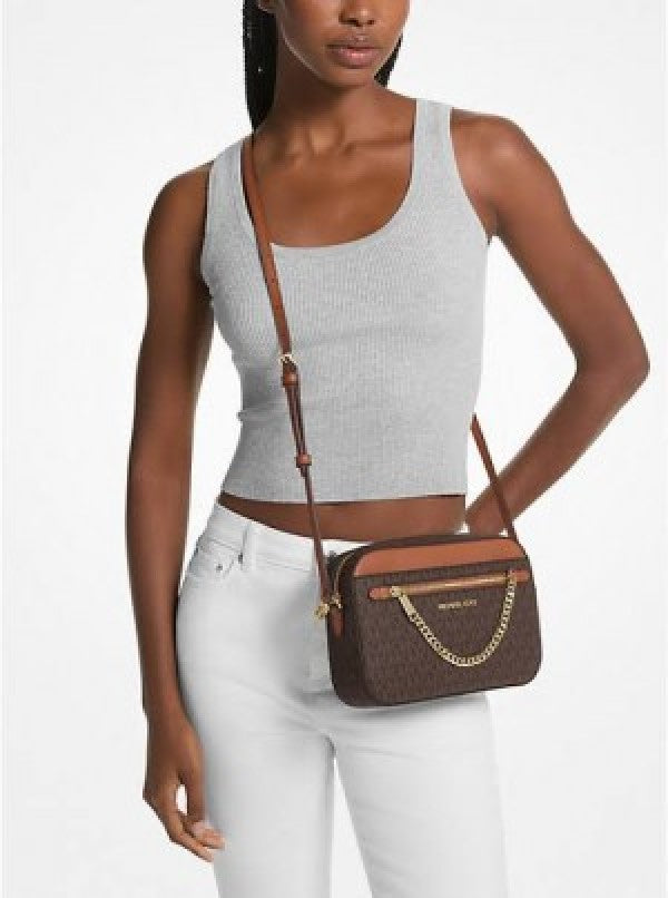 MK Jet Set East West Chain Crossbody Sling with box
