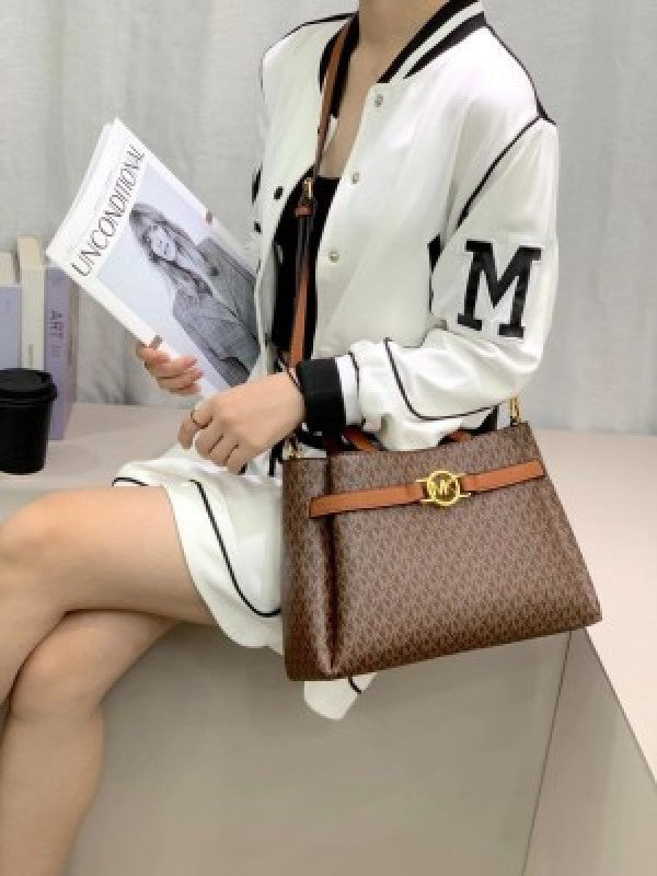 MK Jet Set monogram print shoulder bag