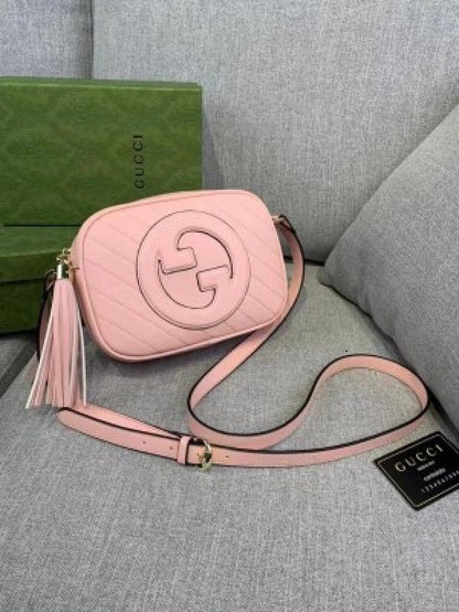 GCI Pebbled Leather Sumo Disco Crossbody WITH BOX