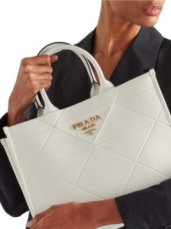 PDa leather symbole tote bag with dust cover &amp; dust bag