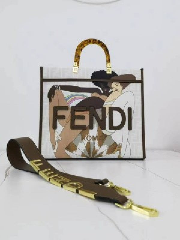 FD roma sunshine large size tote bag with dust cover