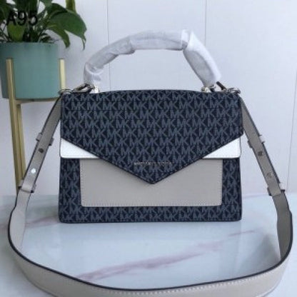 MK Ludlow Signature Leather Satchel Bag with box
