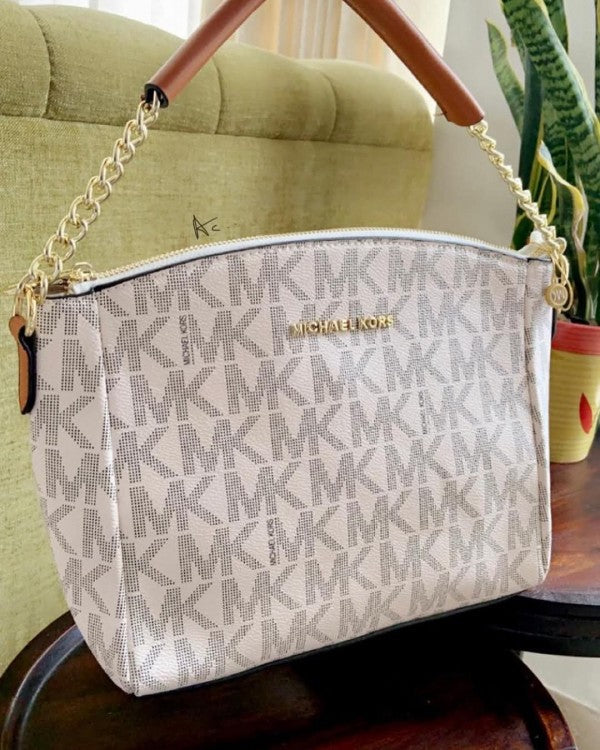 MK Leather Printed Ladies Handbag