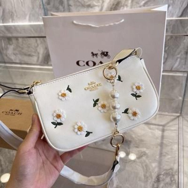 CH Nolita Classy Flower Patch Sling Bag With box