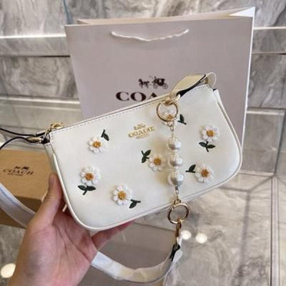 CH Nolita Classy Flower Patch Sling Bag With box