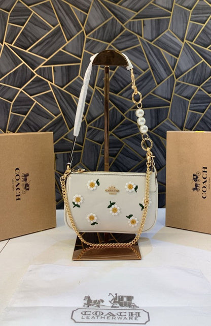CH Nolita Classy Flower Patch Sling Bag With box