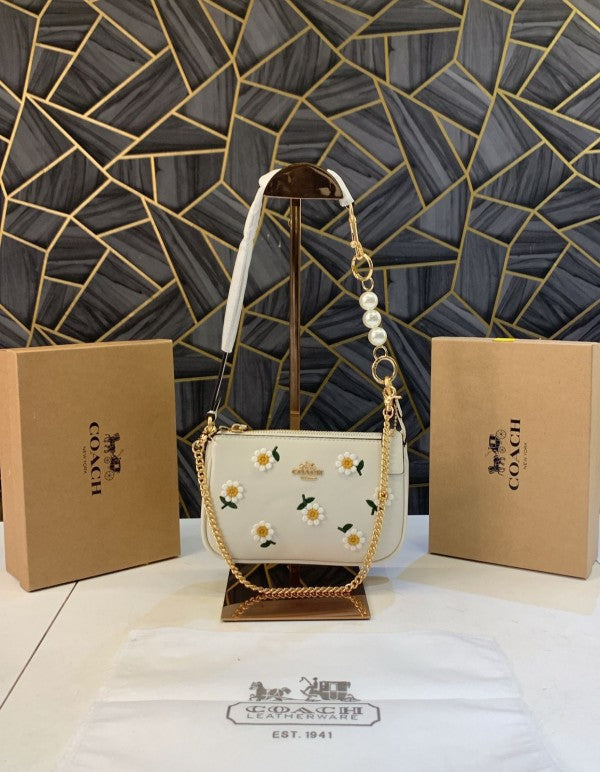 CH Nolita Classy Flower Patch Sling Bag With box