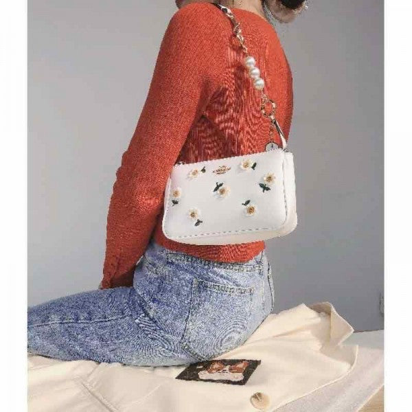 CH Nolita Classy Flower Patch Sling Bag With box