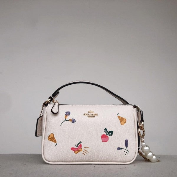 CH Nolita Classy Flower Patch Sling Bag With box