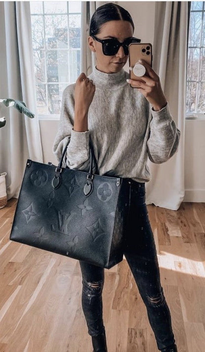 LV onthego bag with og box premium quality