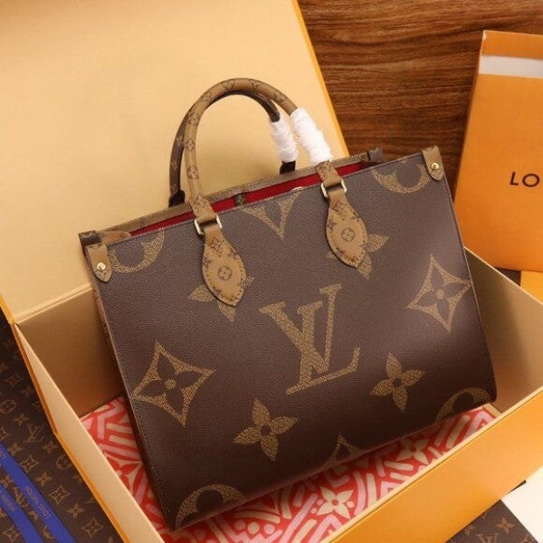 LV onthego bag with og box premium quality