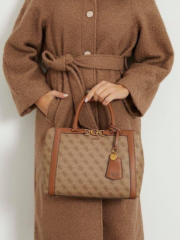Gus deauville pearl canvas tote bag
