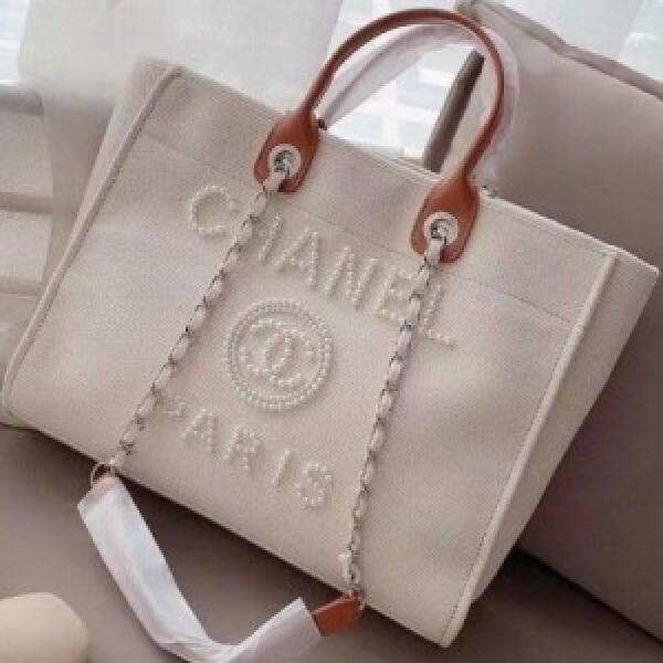 CN deauville pearl canvas tote bag black