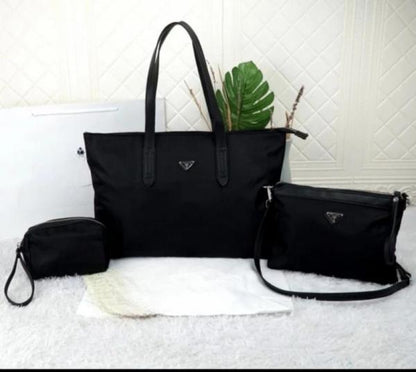 pda Nylon Tote Bag With Dustbag Pouch Wallet Slingbelt