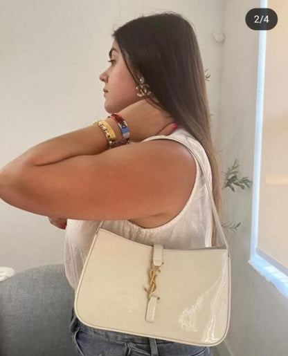 Saint patent hobo bag glossy with og box