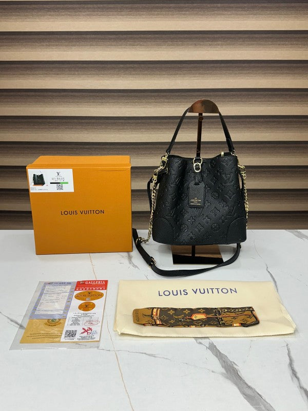LV Bucket Sling Bag With Box Dust Bag Sling Belt