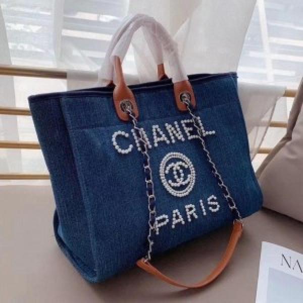 CN deauville pearl canvas tote bag black